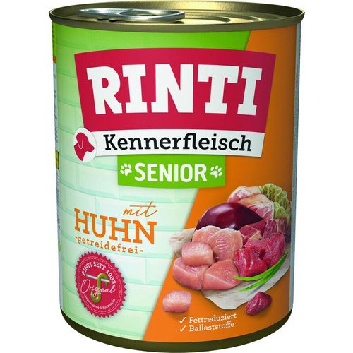 Kennerfleisch Senior Huhn 800 g Futter Hundefutter Nassfutter Hundenahrung - Rinti