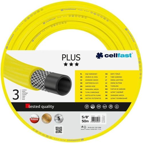 Mangueira de jardim Cellfast 3 camadas plus - 50 metros Ø5/8' (15mm)