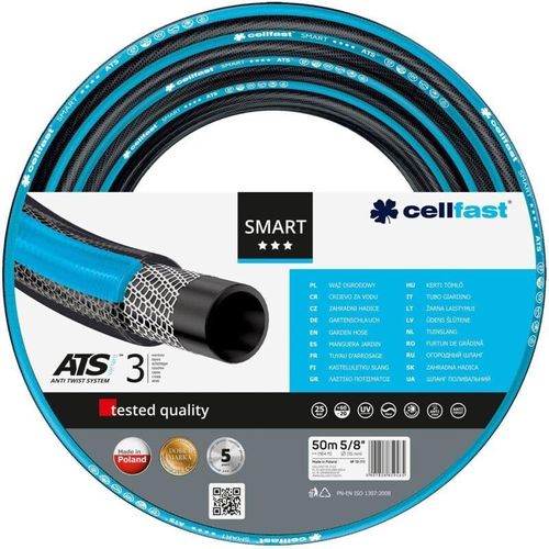 Mangueira de jardim cellfast smart atsv 3 camadas - 50 metros de Ø5/8' (15mm)