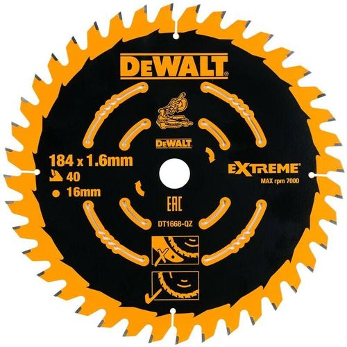 DT1668 -QZ - Stationäres Kreissägenblatt 184 x 16 x 40t