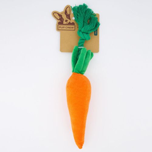 Orange-grünes Karotten-Haustierspielzeug 37x7cm