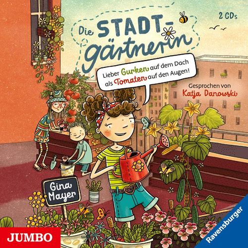 Die Stadtgärtnerin. Lieber Gurken auf dem Dach als Tomaten auf den Augen!,2 Audio-CD - Gina Mayer (Hörbuch)