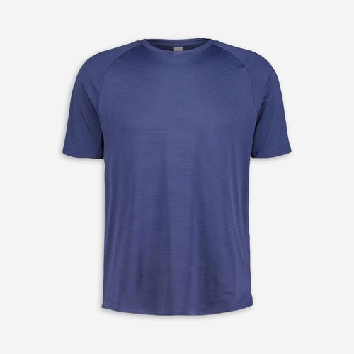 Blaues atmungsaktives Sport-T-Shirt