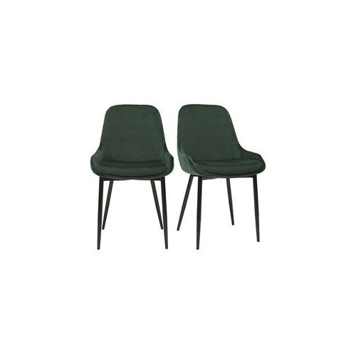 Stühle aus grünem Samt (2er-Set) HOLO