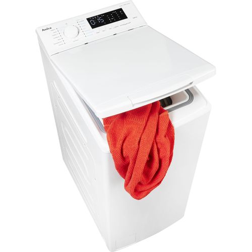 D (A bis G) AMICA Waschmaschine Toplader "WT 461 700" Waschmaschinen weiß Toplader