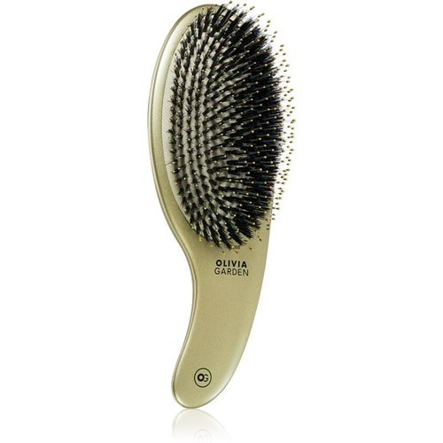 Olivia Garden Expert CURVE Board&Nylon Gold hairbrush with nylon and boar bristles 1 pc