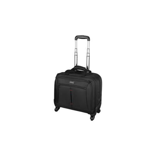 LIGHTPAK Business Laptop Trolley Star, mit Tragegriff und Rolllen, Nylon, schwarz