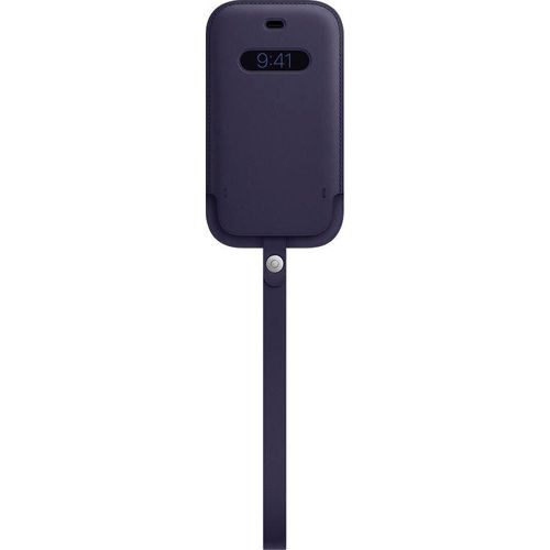 APPLE Smartphone-Hülle "iPhone 12 mini Leather Sleeve" Hüllen Gr. iPhone 12 Mini, lila (deep violet) Smartphone Hülle