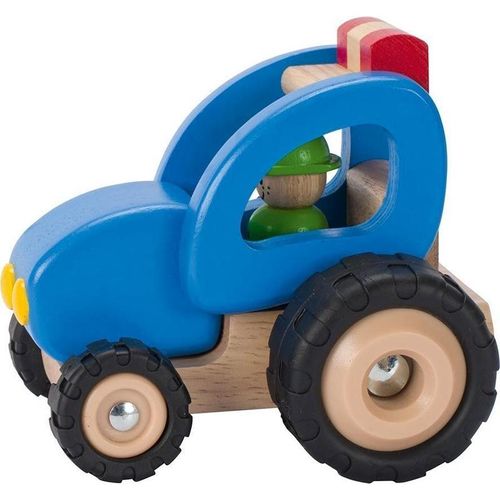 Traktor in blau