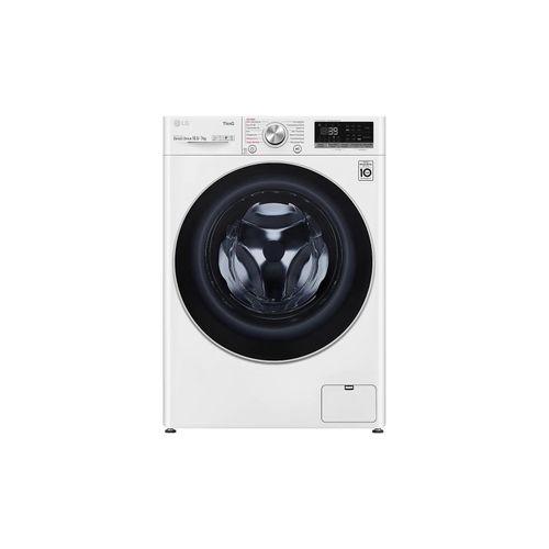 LG Waschtrockner Weiß (E/A, 10,5 kg / 7 kg, 1.360 U./Min.) mit Steam & TurboWash 360° V7WD107H2E