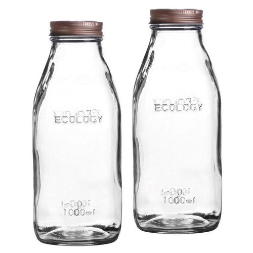 Emilja Trinkflasche Milchflasche Glasflasche Ecology