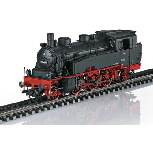 Dampflokomotive MÄRKLIN "Dampflokomotive Baureihe 75.4 - 39754" Modelleisenbahn-Fahrzeuge schwarz (schwarz, rot) Kinder Loks Wägen