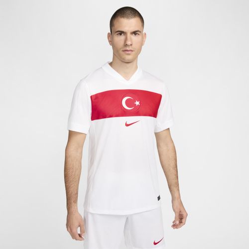 Türkei 2024/25 Stadium Home Nike Replica Fußballtrikot mit Dri-FIT-Technologie für Herren - Weiß