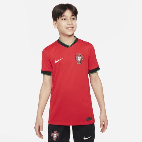 Portugal (Men's Team) 2024/25 Stadium Home Nike Replica Fußballtrikot mit Dri-FIT-Technologie für ältere Kinder - Rot