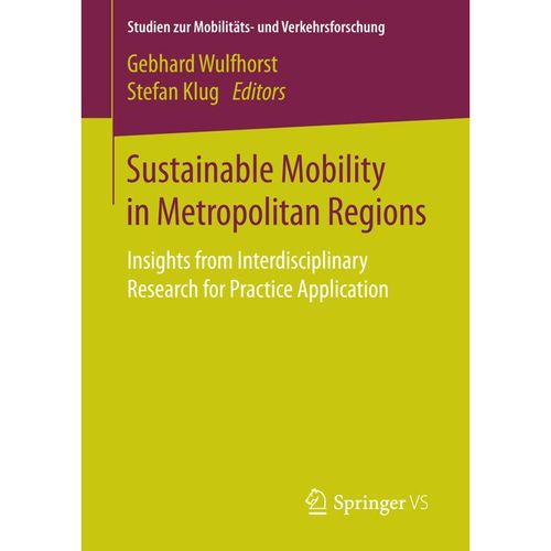 Sustainable Mobility in Metropolitan Regions, Kartoniert (TB)