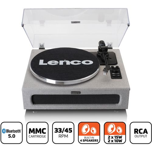 LENCO Plattenspieler "LS-440" grau Plattenspieler
