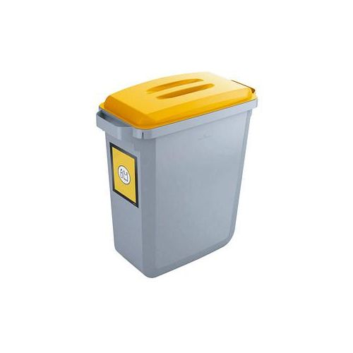 DURABLE Durabin 60 Mülleimer 60,0 l grau, gelb