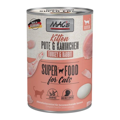 MAC's Cat Kitten Pute & Kaninchen 6x400g