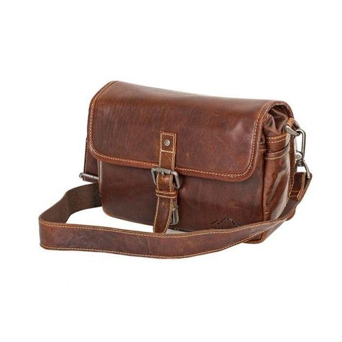 Alpenleder Camera Bag Presse Brandy Buff Crumple