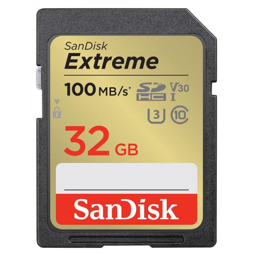 SanDisk SDHC Extreme 32GB 100MB/s V30 UHS-I