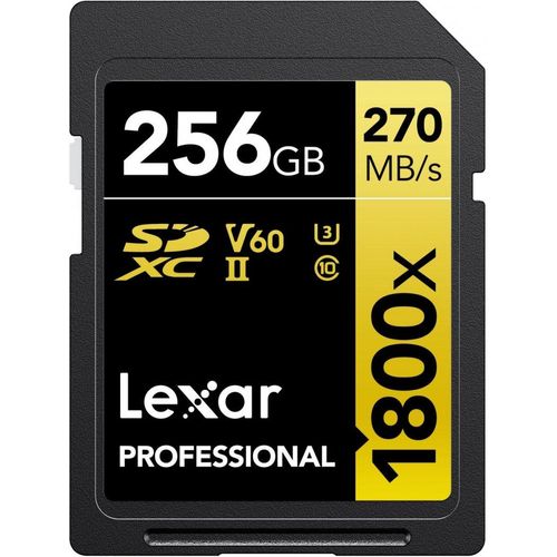 Lexar Professional SDXC Gold 256GB 1800x UHS-II V60