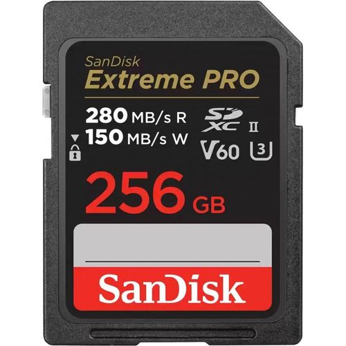 SanDisk SDXC Extreme Pro 256GB 280MB/s V60 UHS II