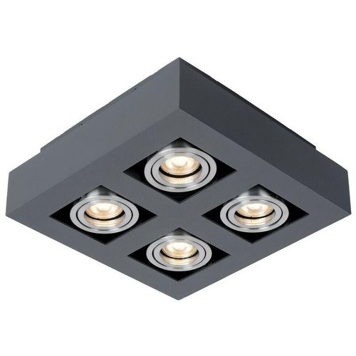Casemiro - Modernes oberflächenmontiertes schwarzes Aluminium 4-Licht, GU10 - Italux