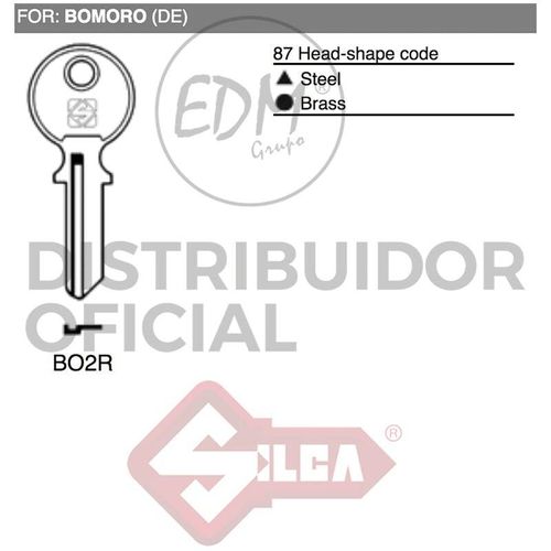 E3/12319 llave acero BO2R bomoro