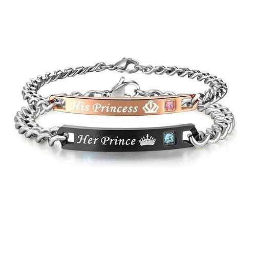 Northix - Paar Armbänder - Ihr Prinz / Seine Prinzessin