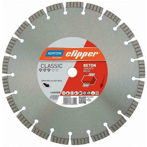 Clipper Diamanttrennscheibe Classic Beton Turbo - 400x20,0 mm - Norton