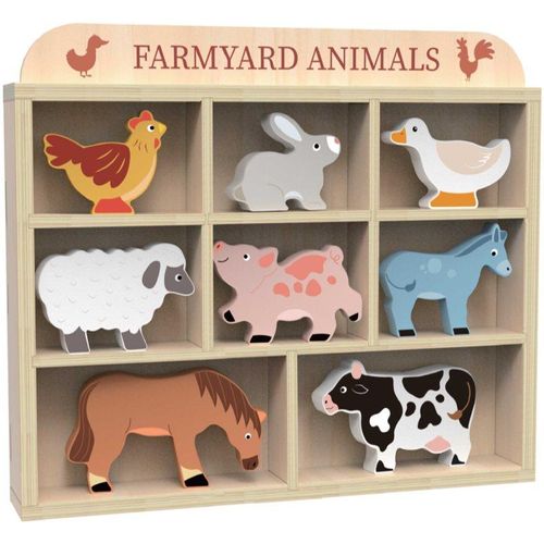 Dvěděti Farmyard Animals set speeltjes 3y+ 8 st