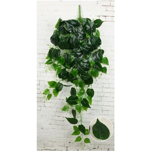 Minkurow - Künstliche Efeu-Girlande 85 cm lange künstliche Efeu-Girlande zum Aufhängen, künstliche Pflanze, Hängepflanzen, künstliche Pflanze,