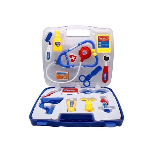 Trade Shop Traesio - spielzeug arztkoffer set mit zubehör schere stethoskop koffer