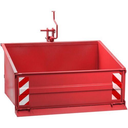 Dema - Traktor Heckcontainer Heckmulde Transportcontainer Mulde Container 120 cm rot