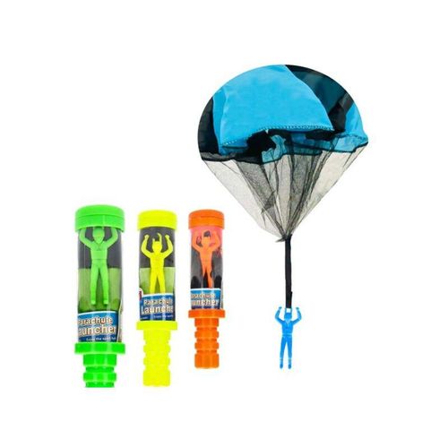Trade Shop Traesio - spielzeugsoldat mit fallschirm 50 cm start für kinder jungen 4 farben 6563004