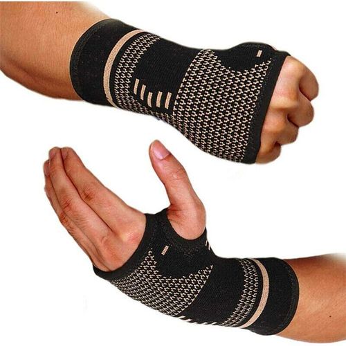 Minkurow - 2er Pack) Handgelenkbandage Kupfer Handgelenkschiene Handgelenkschutz Handbandage Handgelenkstütze Sportbandagen für Sport, Fitness,
