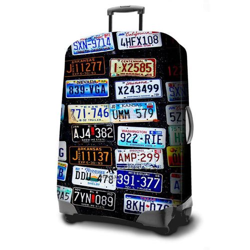 Farbiger Kofferbezug Größe s elastische Kofferhülle Reise Koffer Schutz Bezug Hülle j