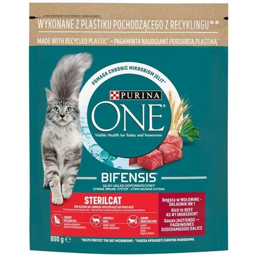 Purina - One Bifensis Sterilcat Beef - Trockenfutter für Katzen - 800 g