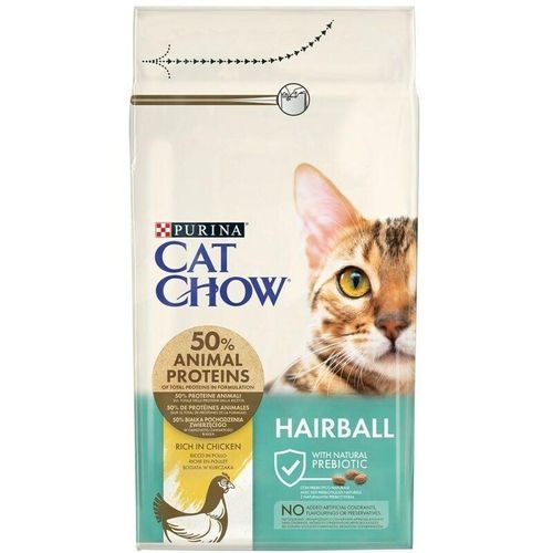 Cat chow hairball controll Katzen Trockenfutter 1,5 kg Adult Huhn - Purina