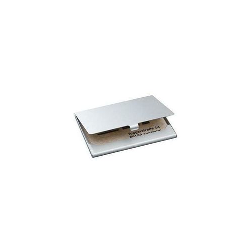 Sigel - Visitenkartenetui 9,2 x 6,3 x 0,5 cm (b x h x t) 15 Karten Aluminium silber