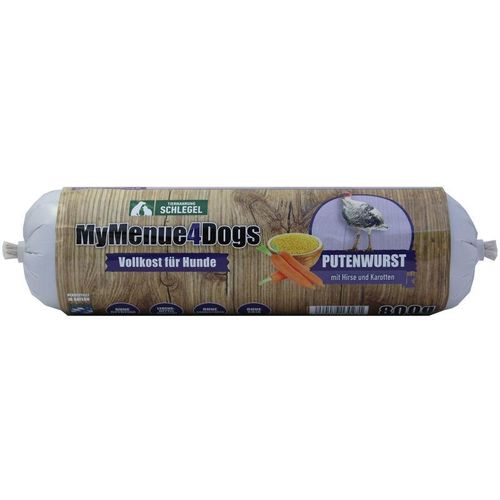 MyMenue4Dogs Hundefutter Putenwurst - 800 g