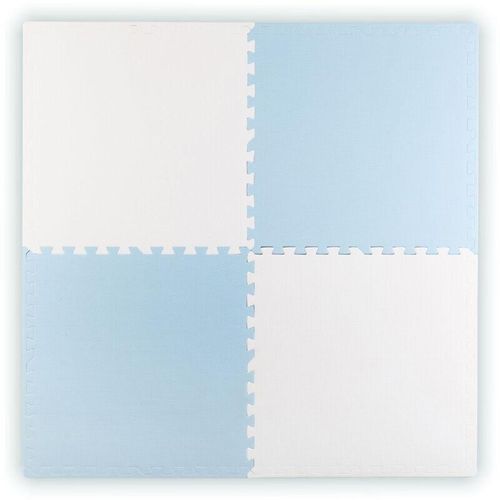 Große pädagogische Schaumstoff-Puzzlematte von Ricokids, blau und weiß