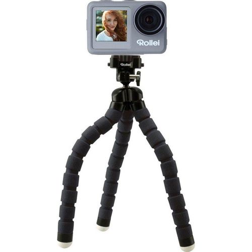 Rollei 9s Plus Action Cam (4K Ultra HD, WLAN (Wi-Fi), Rollei Monkey Pod-Set), grau