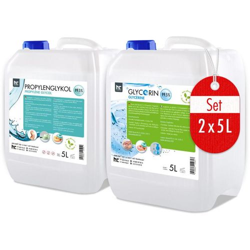 2x Set 5L Propylenglykol 99,5% + 5L Glycerin 99,5%