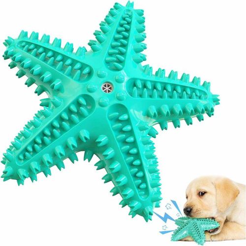 Minkurow - Abreinigbares Hundespielzeug, Hundezahnbürstenspielzeug für aggressives Kauen, Interaktives Hundespielzeug, Hundequietsche zum