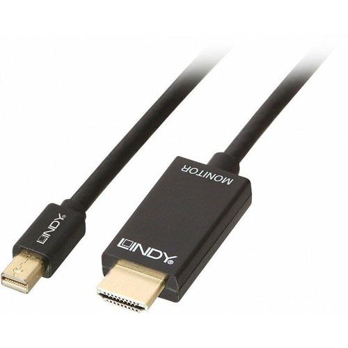 Videokabel - DisplayPort / hdmi - Mini DisplayPort (m) bis hdmi (m) - 2,0m - passiv, 4K Untersttzung (36927) (36927) - Lindy