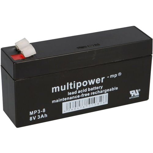 Multipower - Blei-Akku MP3-8 Pb 8V / 3Ah