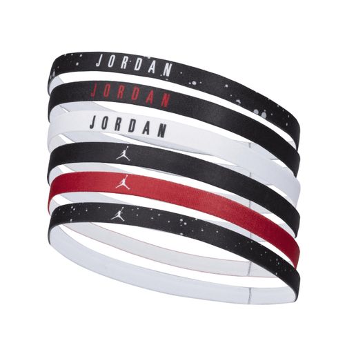 Jordan Elastische haarbanden (6 stuks) - Zwart