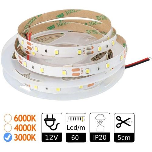 Tira led 12V 3000ºK 60LEDS IP20 SMD2835 bobina 5 mts - Jandei