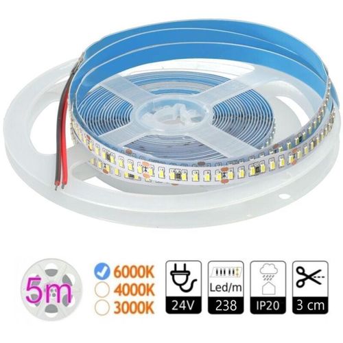 Jandei - led tira 24V 6000K 238LEDS IP20 SMD3014 bobina 5 mts tira led 24V